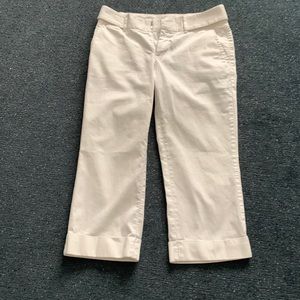 Crisp Summer White Calvin Klein Capris